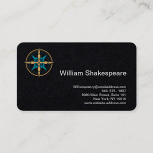 Logo Vintage Compass Business Card