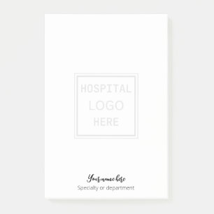 Logo Watermark Simple Modern Hospital Clinic Post-it Notes