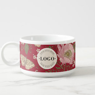 Logo Wedding Wildflower Botanical Floral Monogram Bowl