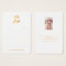 Logo white gold earring jewelry photo display card