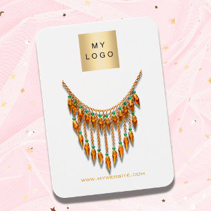 Logo white gold earring jewelry photo QR display