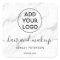 Logo white marble simple typography hair makeup
