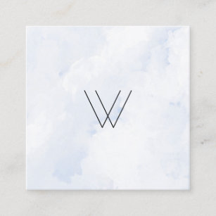 Logo winter square business card