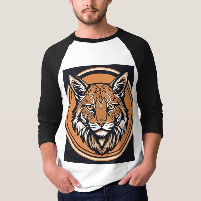 Logo with bobcat stylised T-Shirt (Front)