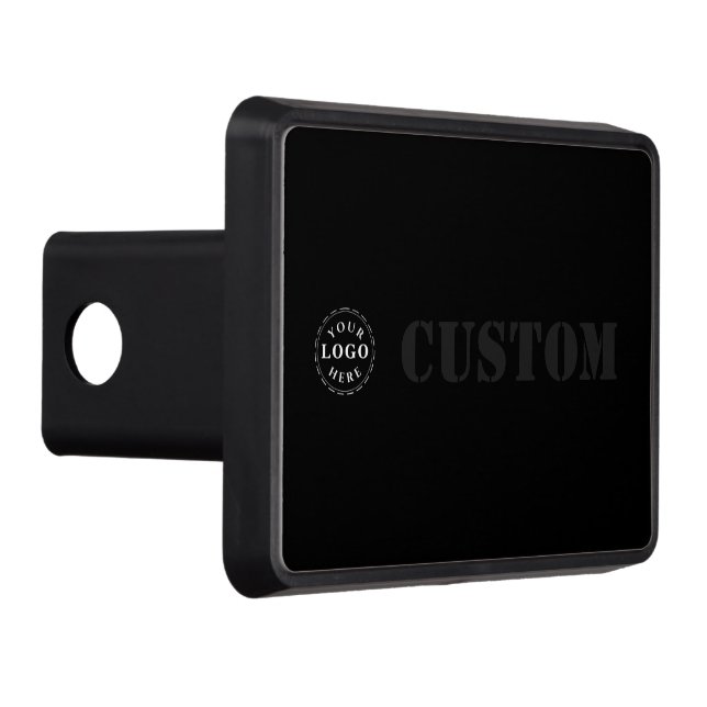 Logo with Custom Text Hitch Cover Design (Right)