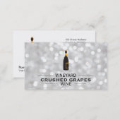 Logo with Dividers Champagne (white bokeh) Business Card (Front/Back)