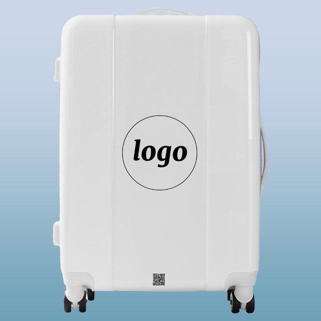 Logo with QR Code Business Promotional Luggage (Logo and QR code business promotional luggage suitcase)