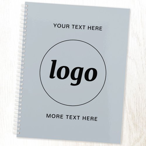 Logo with Text and QR Code Promotional Business Notebook