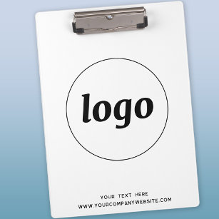 Logo with Text Business Clipboard