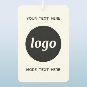 Logo With Text Business Promotional Air Freshener