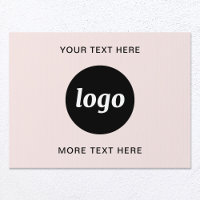 Logo with Text Promotional Business Blush Pink