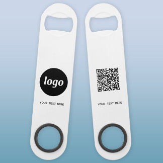 Logo With Text QR Code Business Bar Key