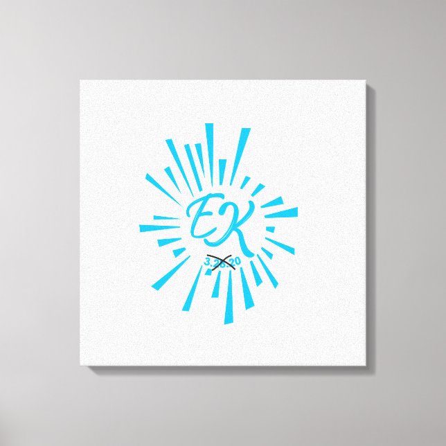 Logo with x mark -CUSTOMIZED Canvas Print (Front)