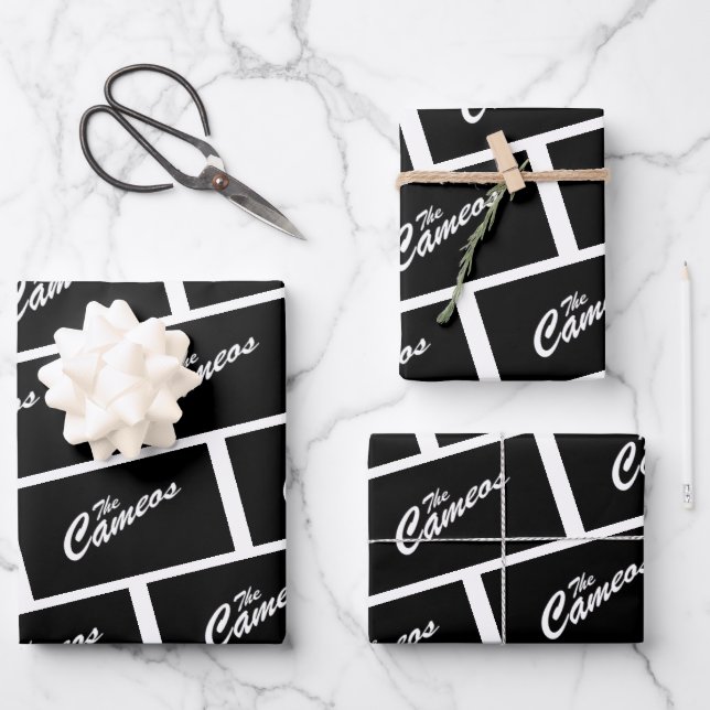 Logo Wrapping Paper Flat Sheet Set of 3 (Front)