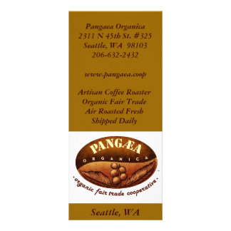 logobig, Artisan Coffee RoasterOrganic Fair Tra... Rack Card