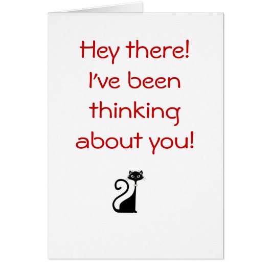 logocat04w10, I've been thinking about you! Cards (Front)