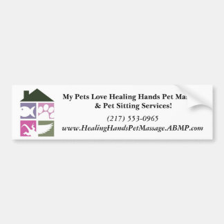 LogoColorNoText, My Pets Love Healing Hands Pet... Bumper Sticker