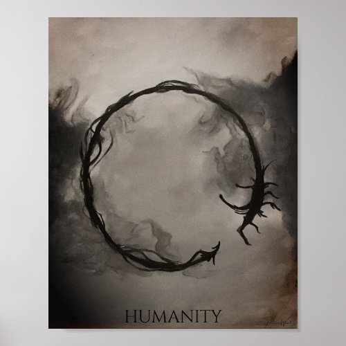 Logogram Humanity Poster Print