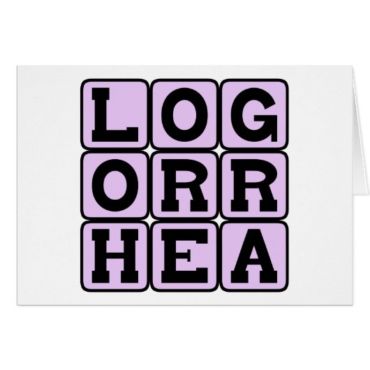 Logorrhea, Incoherent Talkativeness Cards (Front Horizontal)