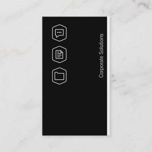 Logos Corporate Variation black Business Card