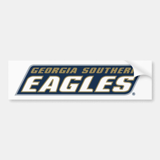 Logos->Georgia Wordmark Bumper Sticker (Front)