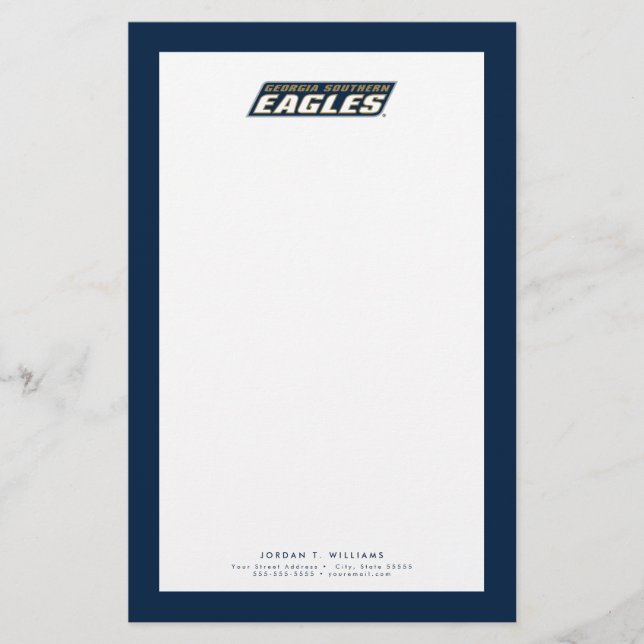 Logos->Georgia Wordmark Stationery (Front)