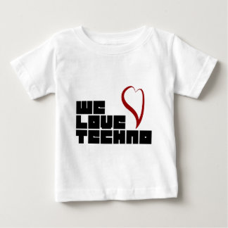 Logotipo-We-Love-Techno Baby T-Shirt