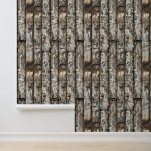 Logs Cabin Look rustic Wallpaper