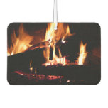 Logs in the Fireplace Warm Fire Photography Air Freshener
