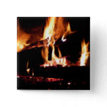 Logs in the Fireplace Warm Fire Photography Button