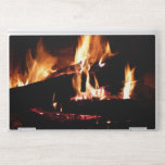Logs in the Fireplace Warm Fire Photography HP Laptop Skin