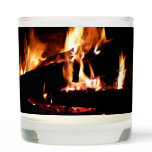 Logs in the Fireplace Warm Fire Photography Scented Candle