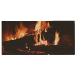 Logs in the Fireplace Warm Fire Photography Wood Flash Drive