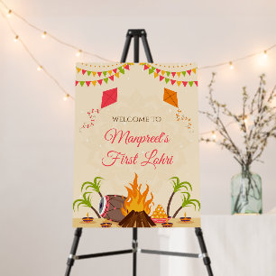 Lohri posters Welcome to Lohri Sign, Lohri decor