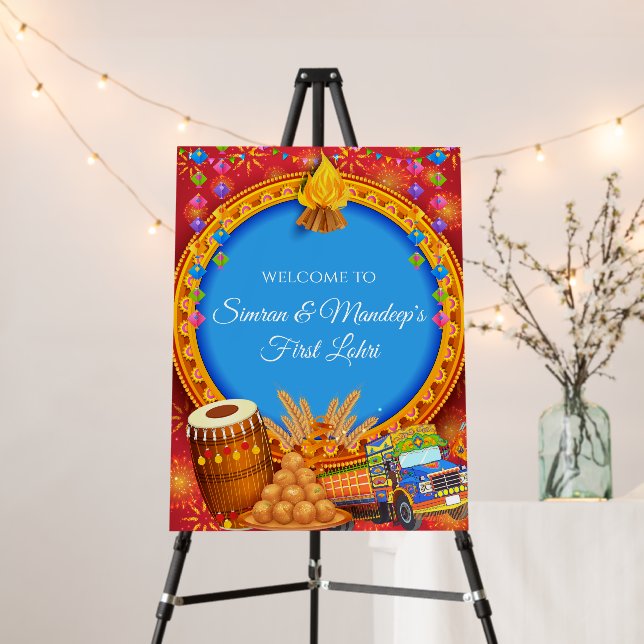 Lohri Welcome Signs & Lohri posters, Lohri Party (In Situ (Stand))