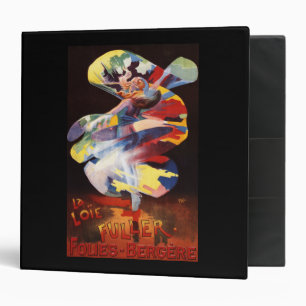 Loie Fuller at Folies-Bergere Theatre 3 Ring Binder