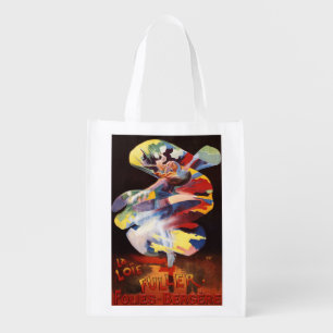 Loie Fuller at Folies-Bergere Theatre Grocery Bag