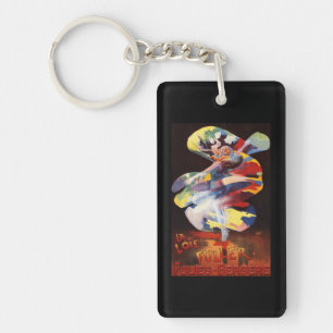 Loie Fuller at Folies-Bergere Theatre Keychain
