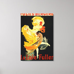 Loie Fuller at the Folies-Bergere Theatre Canvas Print
