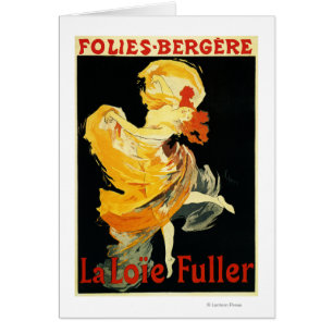 Loie Fuller at the Folies-Bergere Theatre Cards
