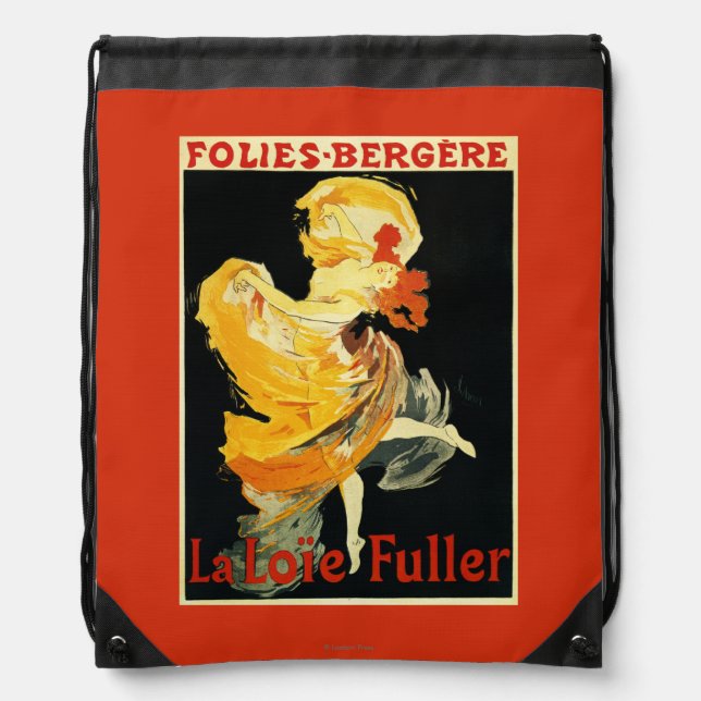 Loie Fuller at the Folies-Bergere Theatre Drawstring Bag (Front)