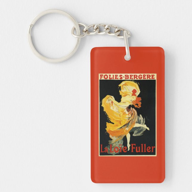 Loie Fuller at the Folies-Bergere Theatre Keychain (Front)