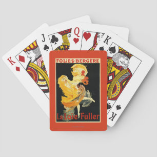 Loie Fuller at the Folies-Bergere Theatre Poker Cards