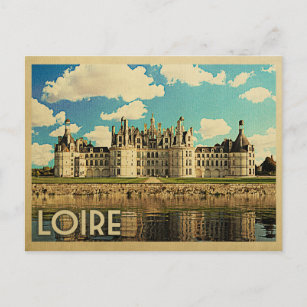 Loire France Vintage Travel - Chateau Chambord Postcard