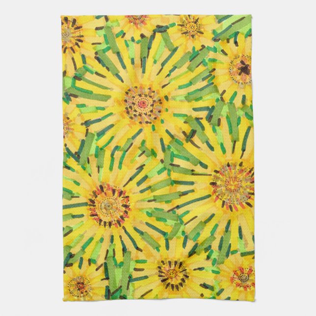 Loire Sunflower KItchen Towel (Vertical)
