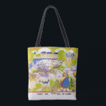 Loire Valley Wine Region Shoulder Tote<br><div class="desc">A wonderful shoulder tote featuring a vintage map of the Loire Valley of France.</div>