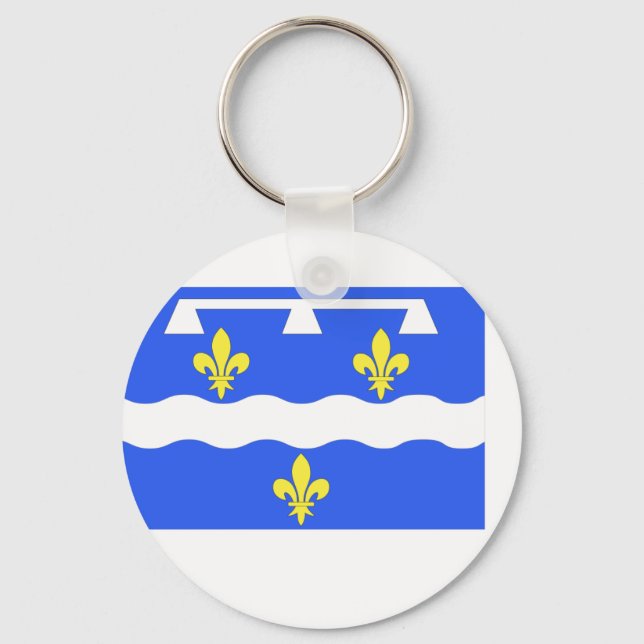 Loiret, France flag Keychain (Front)