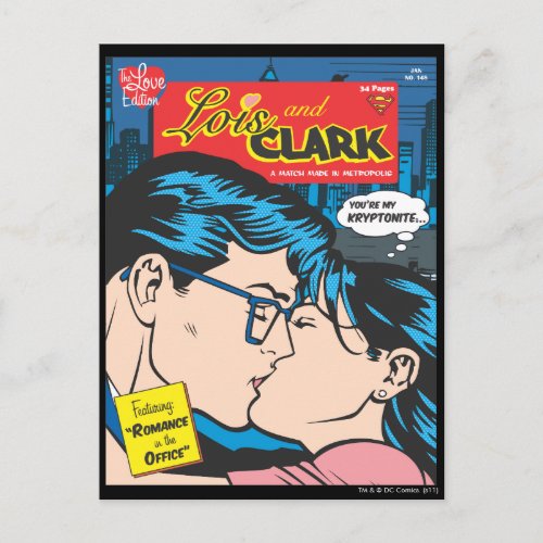 Lois and Clark Comic Postcard