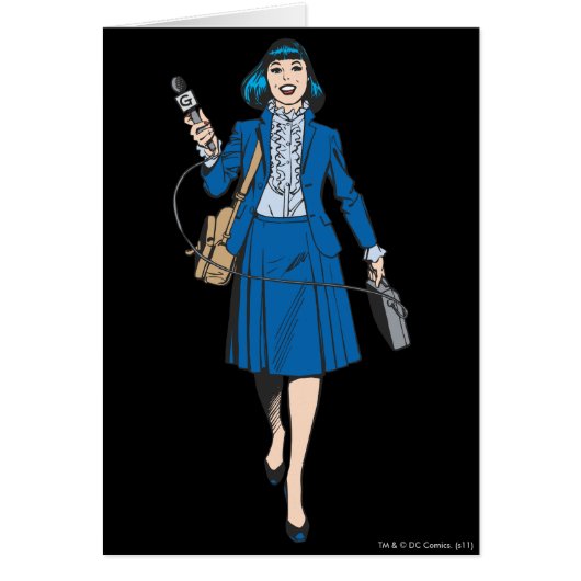 Lois Lane with Microphone Cards (Front)
