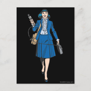 Lois Lane with Microphone Postcard